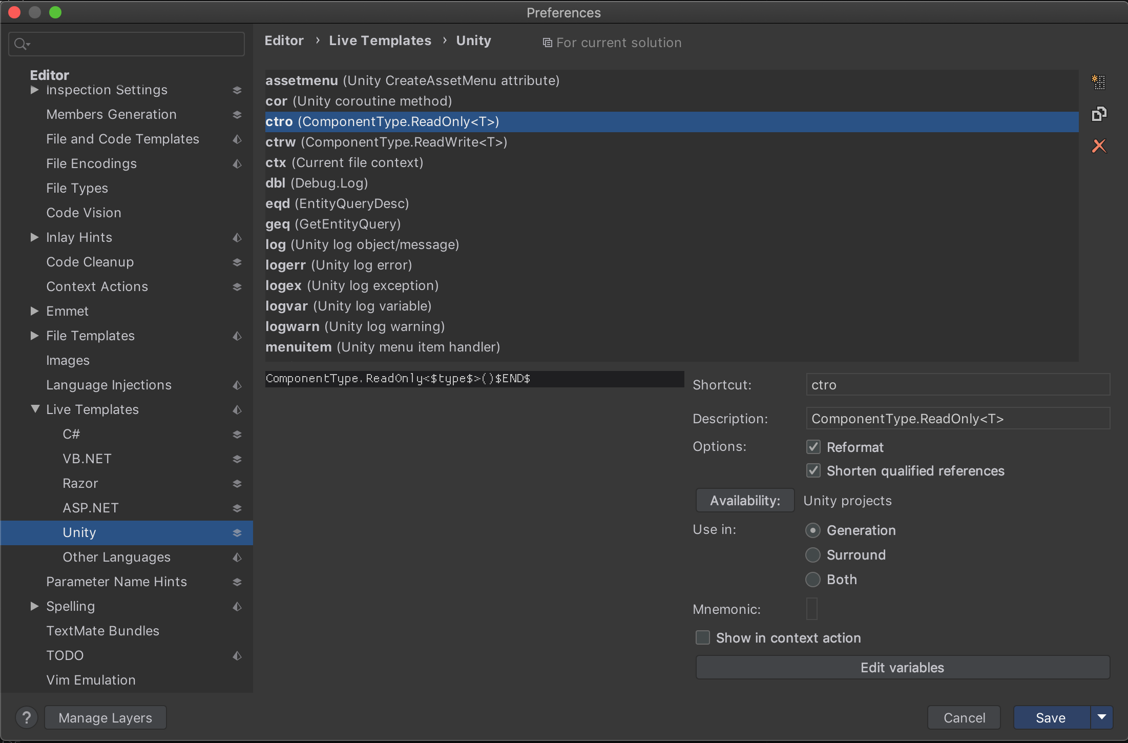 visual studio code unity intellisense