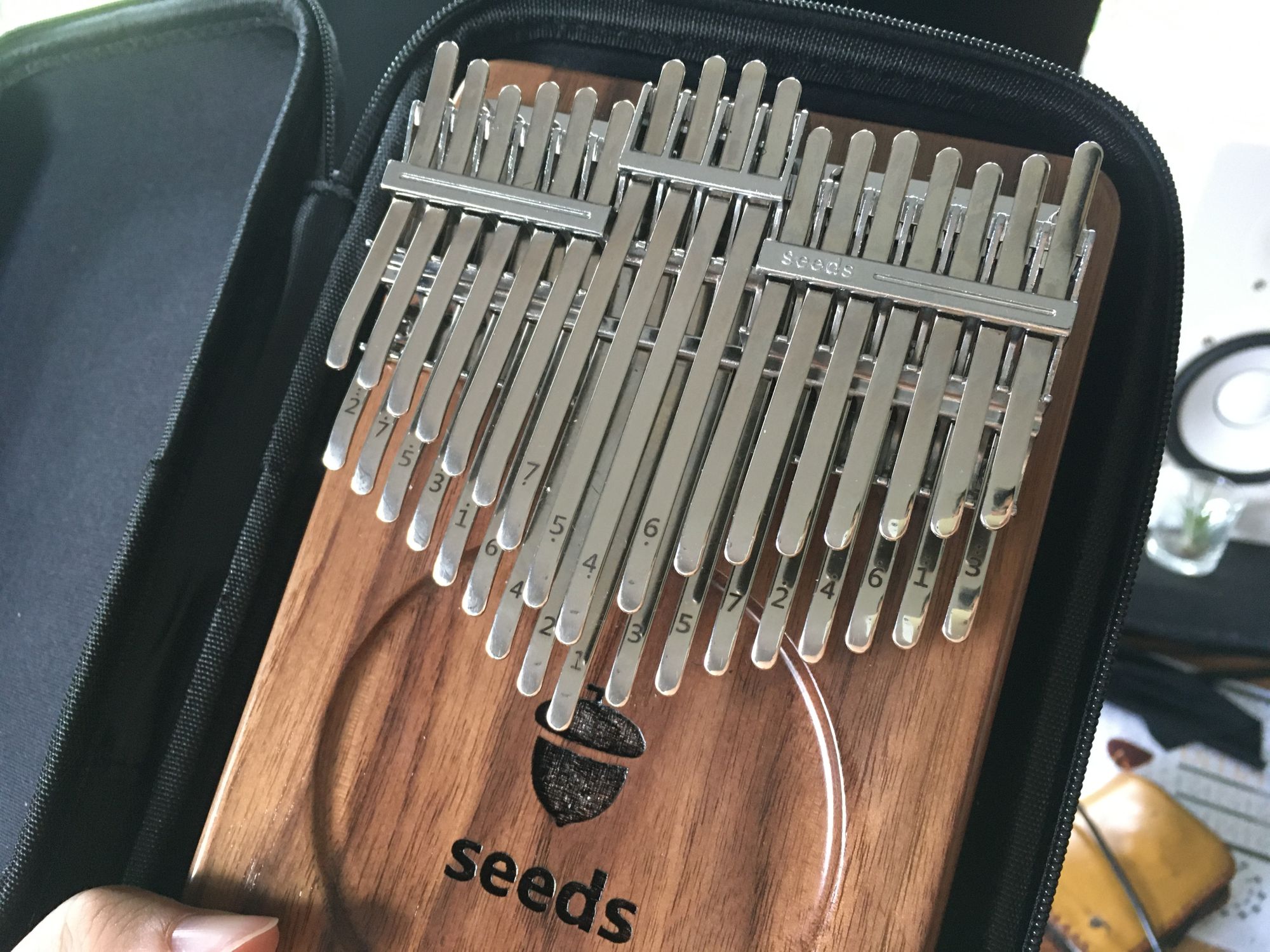 Seeds 41 Keys Chromatic Kalimba, 3 Octaves Seeds Pisces Plus Kalimba