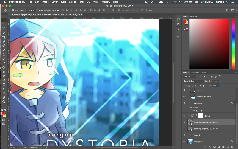 อธิบายจุดแตกต่างของ Opacity และ Fill ใน Photoshop