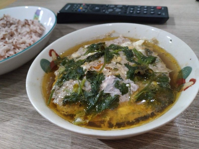 หมูสับไข่เค็มนึ่ง