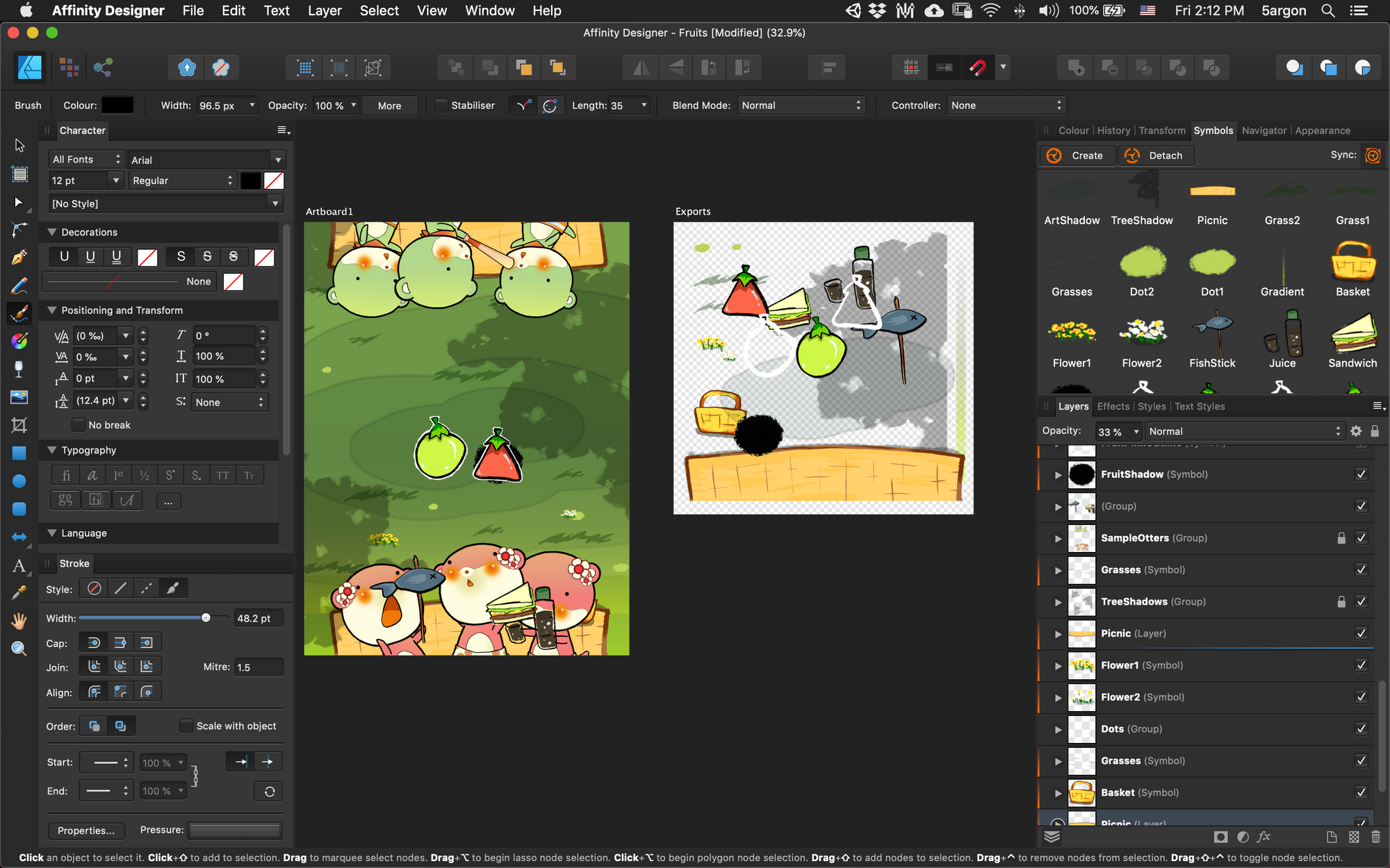 Unity 2D asset pipeline with Affinity Designer